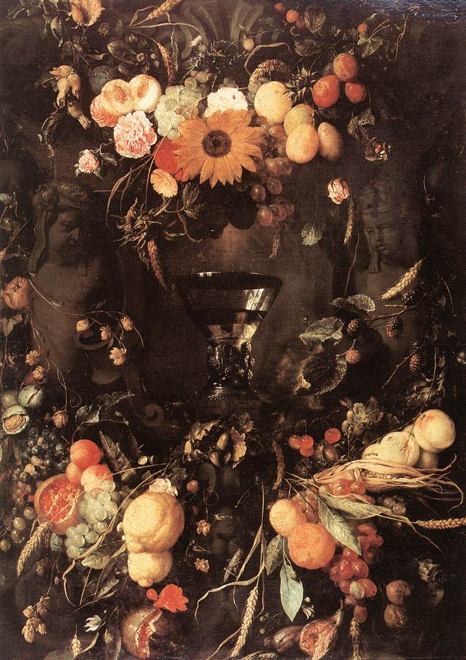 HEEM, Jan Davidsz. de Fruit and Flower Still-life dg